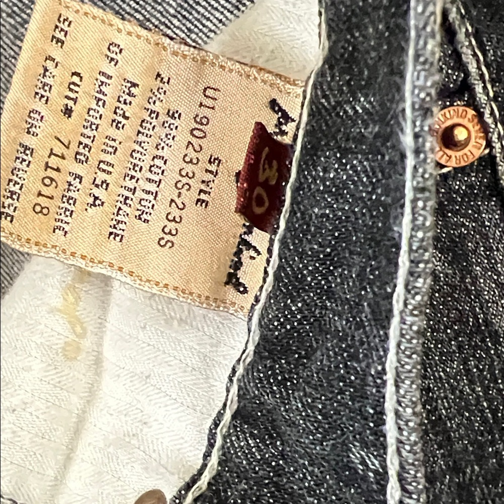 7 For All Mankind Dark Wash Straight Leg Jeans - Picture 5 of 8